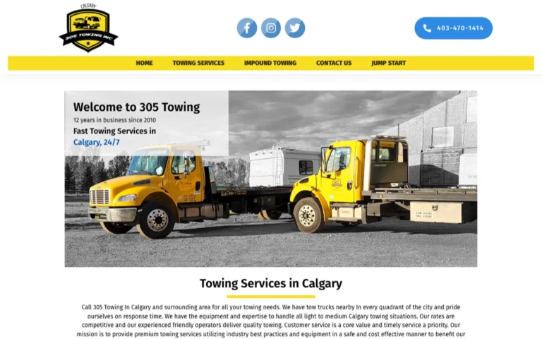 305 Towing Inc, towing in Calgary