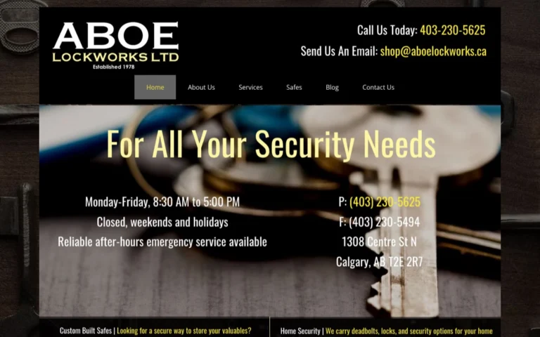 ABOE Lockworks Ltd, locksmiths in Calgary
