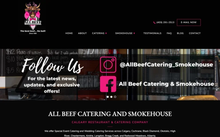 All Beef Catering and Smokehouse, catering in Calgary