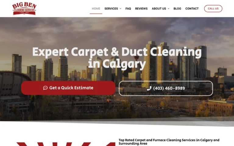 Big Ben Cleaning Services, carpet cleaning in Calgary, Airdrie, Okotoks, Cochrane & Chestermere