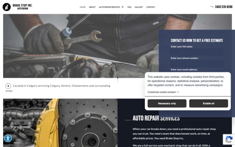 Brake Stop Inc., auto repair in Calgary, Airdrie & Chestermere