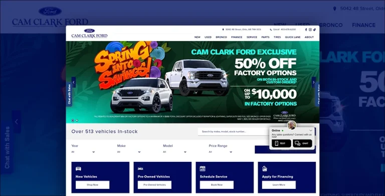Cam Clark Ford Olds, car dealerships in Olds
