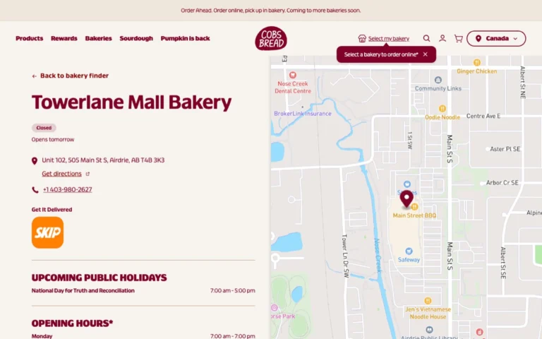 COBS Bread, bakeries in Airdrie