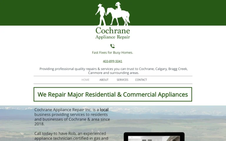 Cochrane Appliance Repair Inc., appliance repair in Cochrane