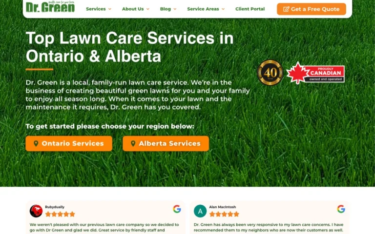 Dr. Green, ranked top 5 landscaping in Airdrie