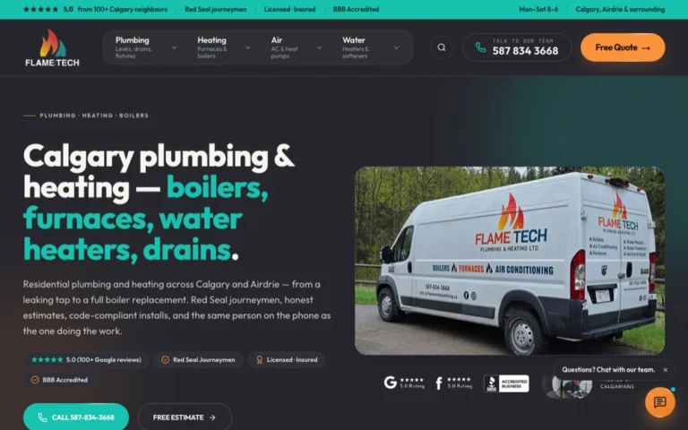Flametech Plumbing & Heating, plumbers in Calgary, Airdrie, Okotoks, Cochrane & Chestermere