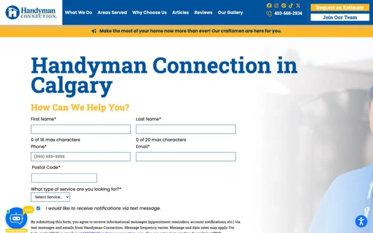Handyman Connection Calgary, handyman services in Calgary, Airdrie, Okotoks, Cochrane & Chestermere