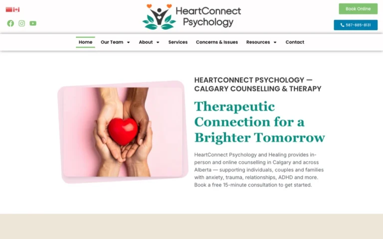HeartConnect Psychology and Healing, counselling in Calgary