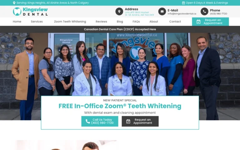 Kingsview Dental Clinic, ranked top 5 dentists in Airdrie (Market St)