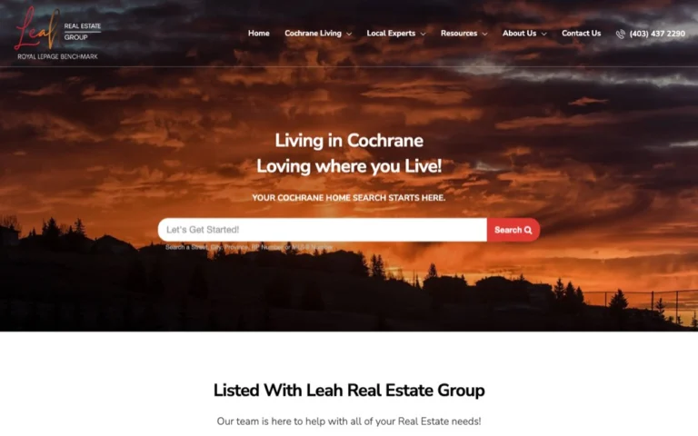 Leah Real Estate Group, real estate agents in Calgary, Airdrie & Cochrane