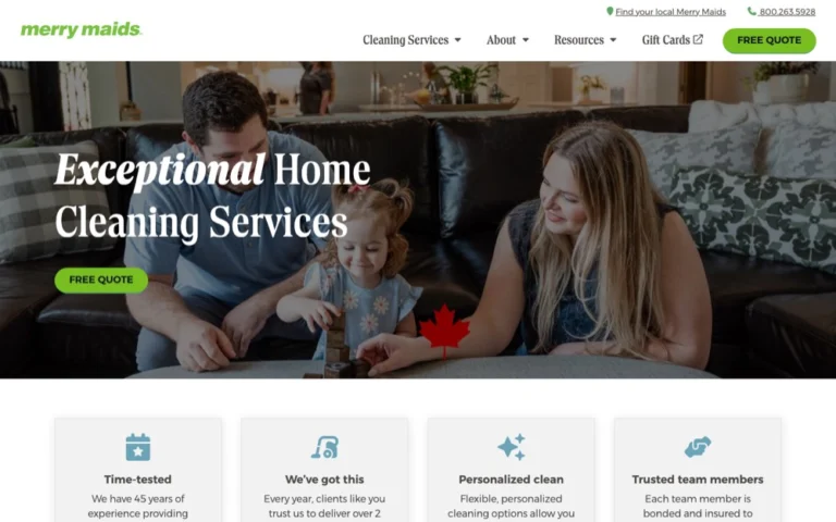 Merry Maids, ranked top 5 house cleaning in Calgary