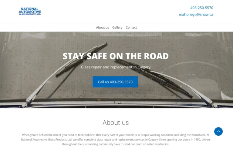 National Automotive Glass Products Ltd, auto glass in Calgary