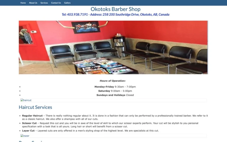 Okotoks Barber Shop, barbers in Okotoks