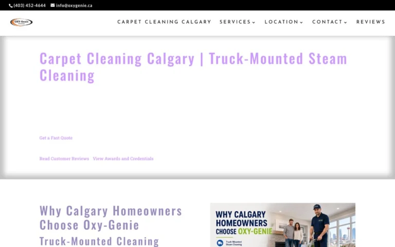Oxy-Genie Carpet Cleaning, carpet cleaning in Calgary, Airdrie, Okotoks, Cochrane & Chestermere