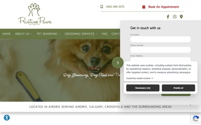 Pristine Paws Dog Spa, dog daycare & boarding in Calgary & Airdrie