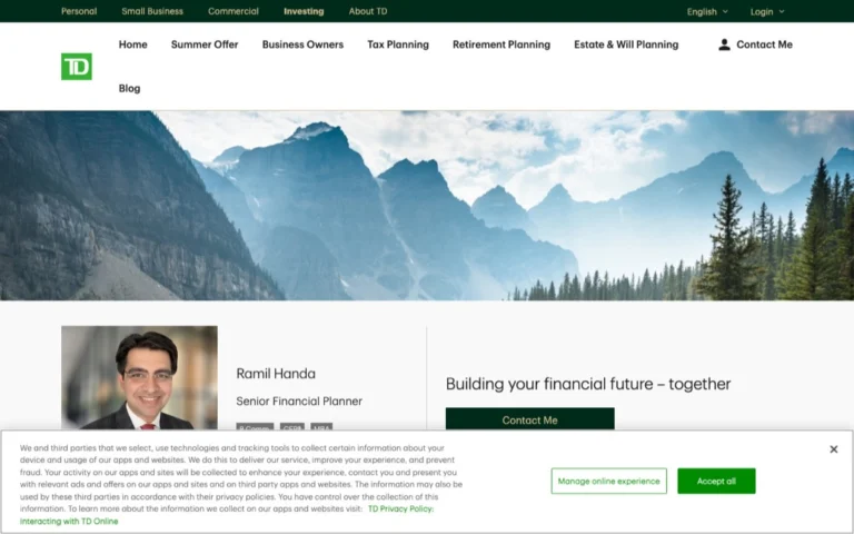 Ramil Handa - TD Financial Planner, financial planners in Calgary