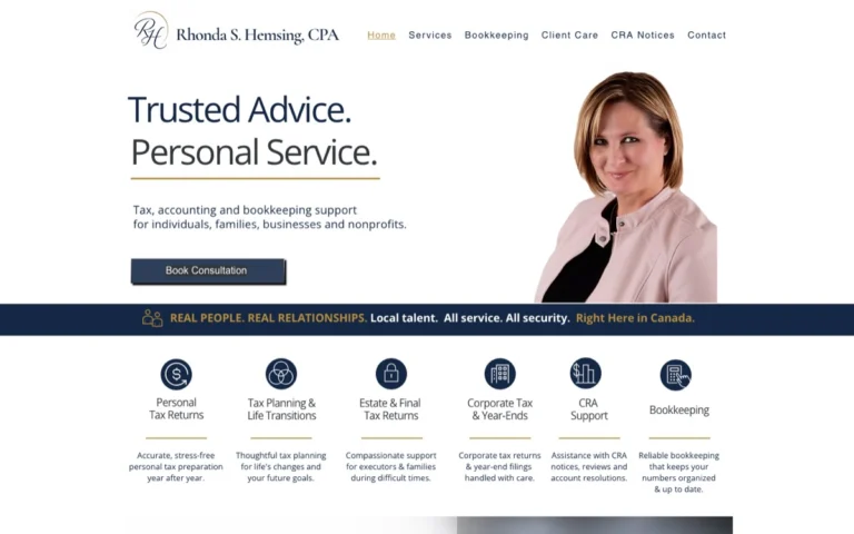 Rhonda S. Cockwill Professional Corporation, accountants in Cochrane
