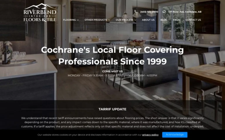 Riverbend Interiors Ltd, flooring in Cochrane