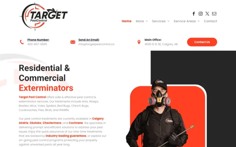 Target Pest Control, ranked top 5 pest control in Calgary & Airdrie
