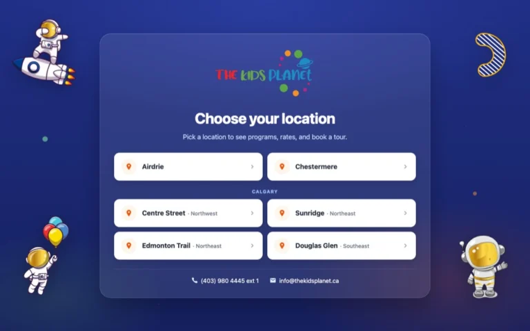 The Kids Planet, daycares in Calgary, Airdrie & Chestermere