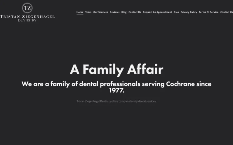 Tristan Ziegenhagel Dentistry, dentists in Cochrane