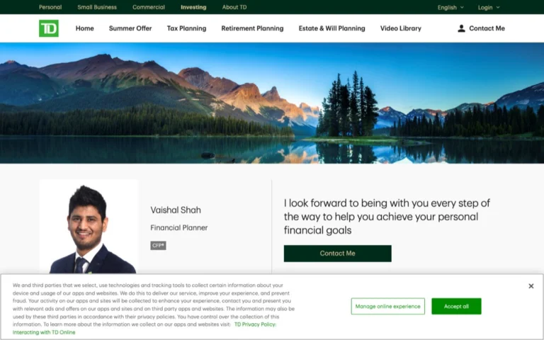 Vaishal Shah - TD Financial Planner, financial planners in Chestermere