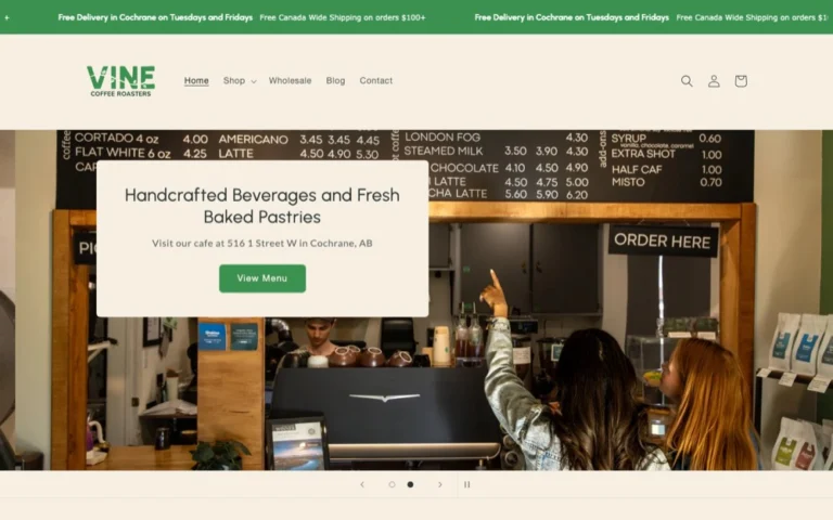 Vine Coffee Roasters, coffee shops in Calgary & Cochrane